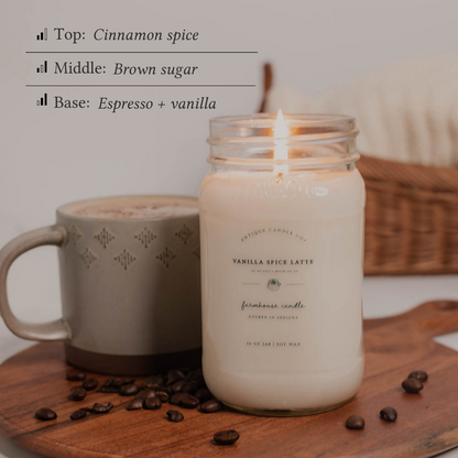 Vanilla Spice Latte by To Mimi's House We Go 16 oz candle